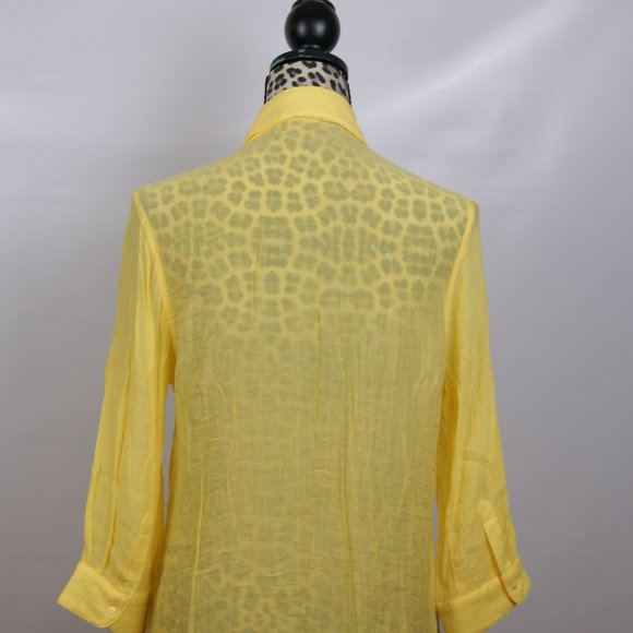 Fever yellow Blouse Size M - Picture 5 of 11